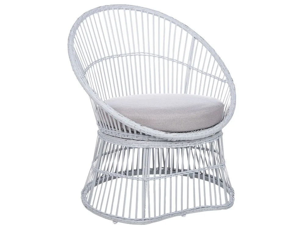 Set Relax PE Rattan Bistro Set White MESYNA