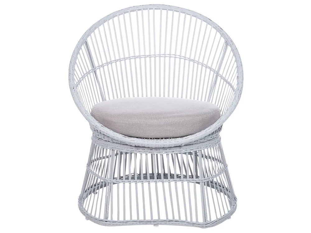 Set Relax PE Rattan Bistro Set White MESYNA