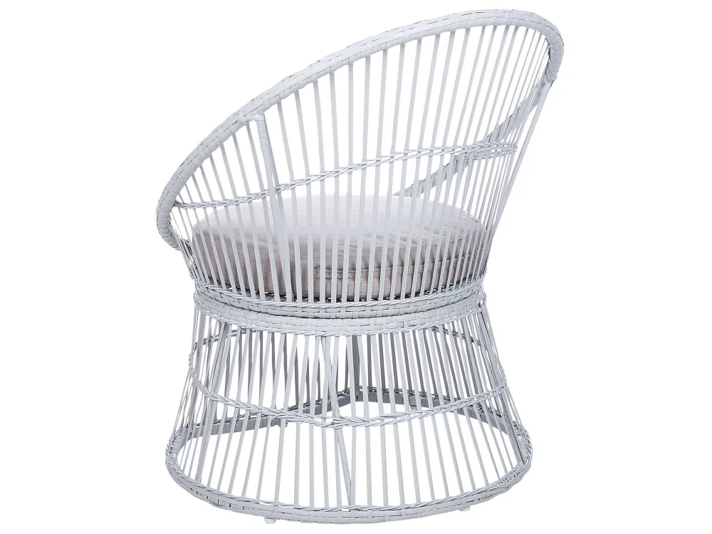 Set Relax PE Rattan Bistro Set White MESYNA