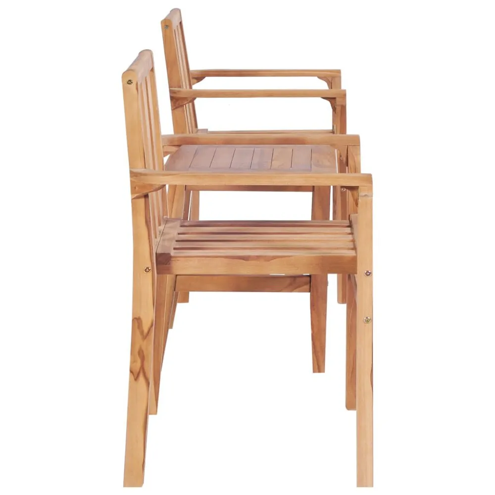 Set Relax Set da Bistrò 3 pz Legno Massello di Teak