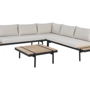 Set Relax Set da giardino BELLARIVA Legno d'eucalipto Bianco macchiato