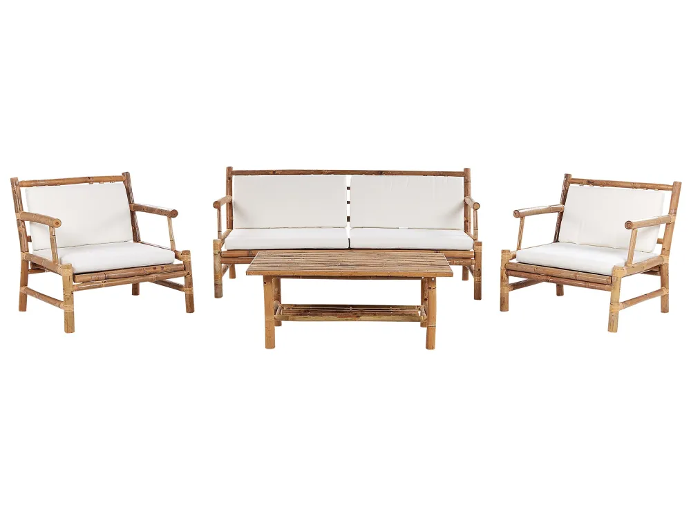 Set Relax Set da giardino RICCIONE Legno di bambù Legno trasparente