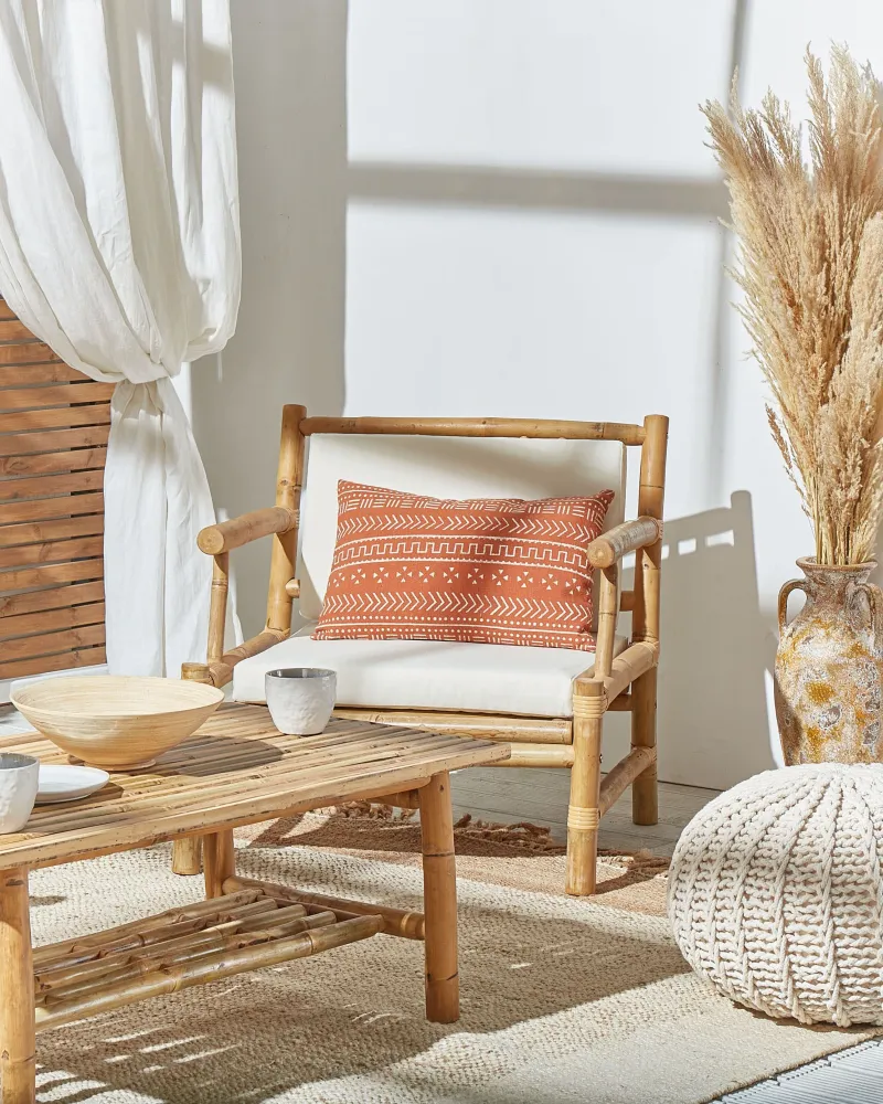 Set Relax Set da giardino RICCIONE Legno di bambù Legno trasparente