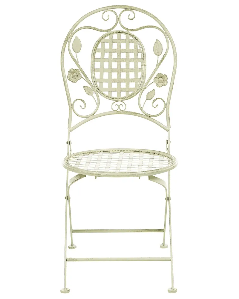 Set di 2 sedie da giardino BIVIO Metallo Verde trasparente