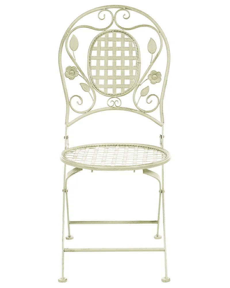 Set di 2 sedie da giardino BIVIO Metallo Verde palese per Soggiorno Esterno