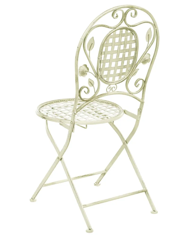 Set di 2 sedie da giardino BIVIO Metallo Verde palese per Soggiorno Esterno