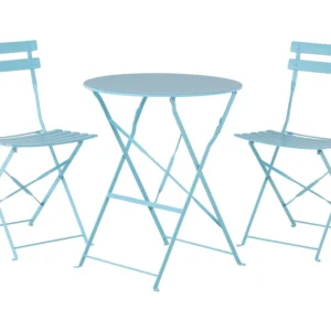 Steel Garden Bistro Set Blue FIORI