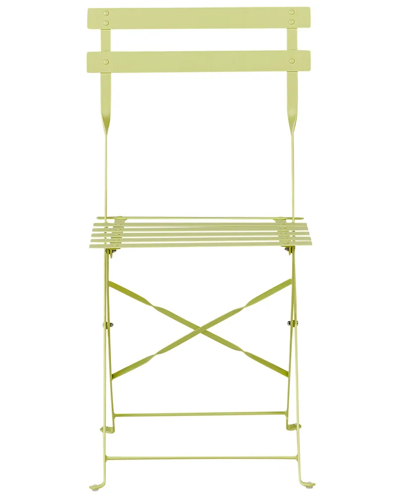 Steel Garden Bistro Set Lime Green FIORI