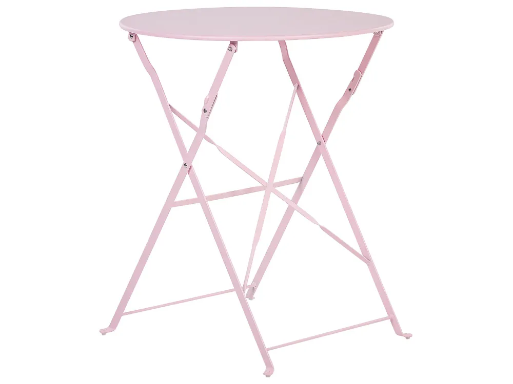 Steel Garden Bistro Set Pastel Pink FIORI