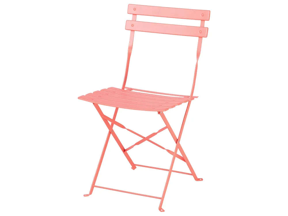 Steel Garden Bistro Set Salmonato Red FIORI