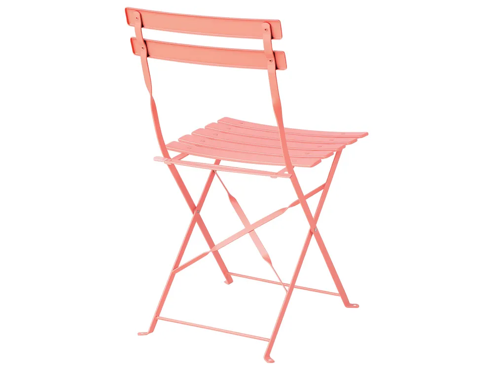 Steel Garden Bistro Set Salmonato Red FIORI