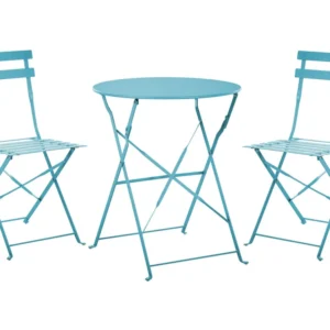 Steel Garden Bistro Set Sea Blue FIORI