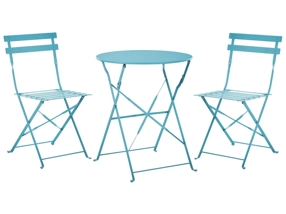 Steel Garden Bistro Set Sea Blue FIORI