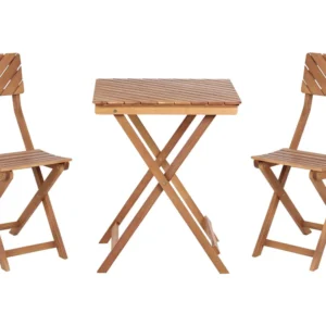 Wooden Bistro Set Dark ARDORE