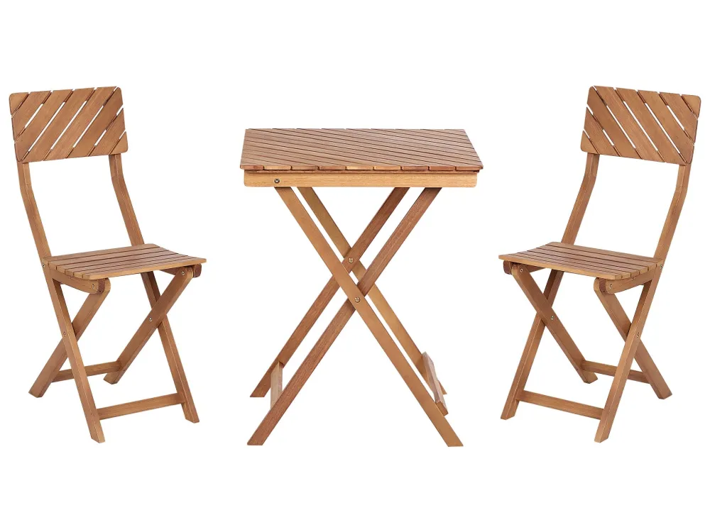 Wooden Bistro Set Dark ARDORE