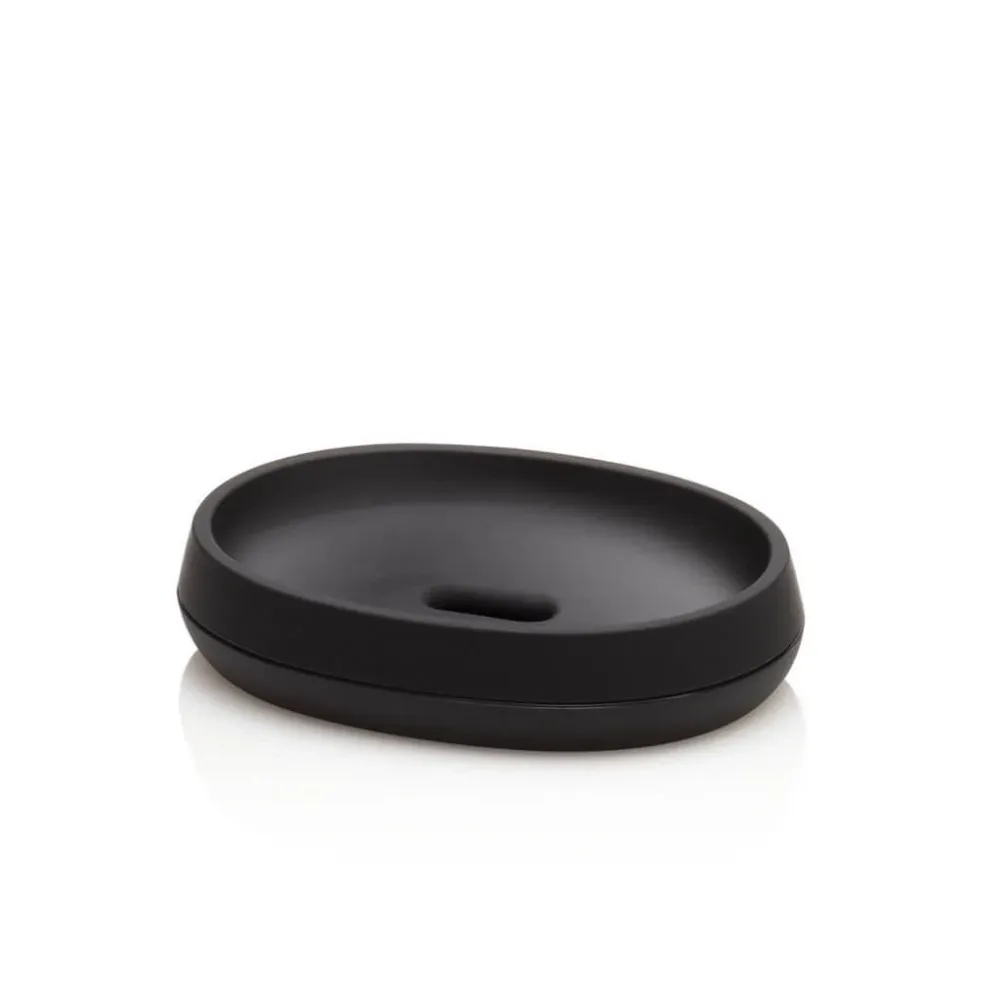 Set Completo Accessori Bagno Nero e Rame