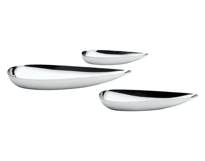 Set di ciotole snack PHILIPPI Blob Inox 3 pezzi.
