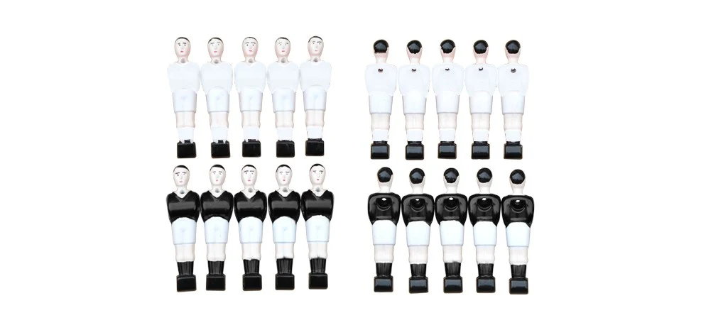 Accessori (maniglie tonde) per calciobalilla Bistrot e Scudetto - Bianco e Nero