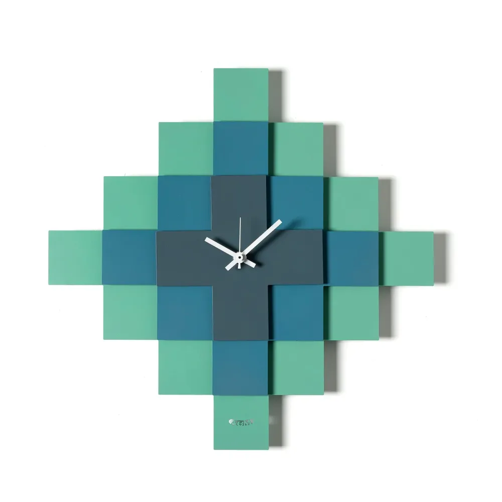 Arti & Mestieri Orologio Mosaico 35x35 cm Metallo