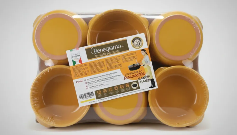 Benegiamo Set 6 Tegamini Terracotta Gialla Ø 14cm | Casseruoline Monoporzione "Cucina della Nonna" per Zuppe, Legumi e Gra...