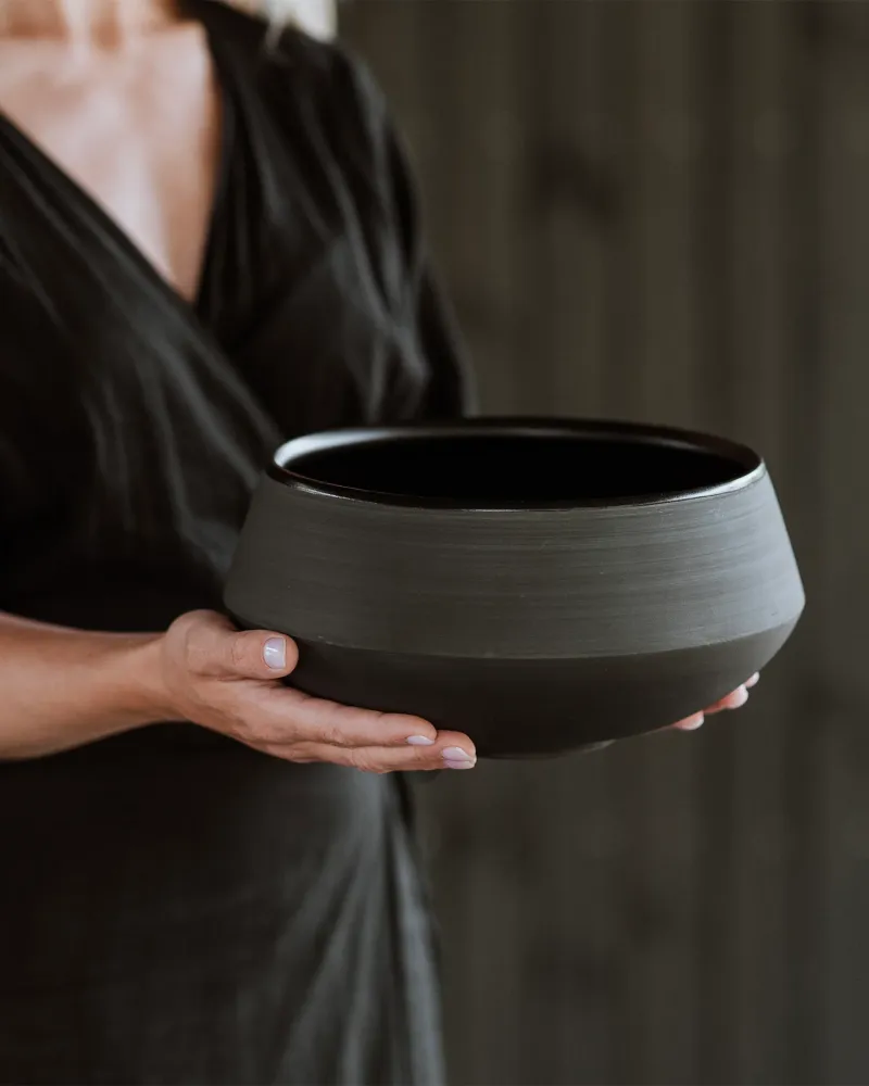 Bowl alta terracotta nera Eclipse