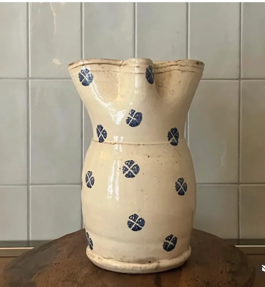 Brocca pugliese terracotta smaltata