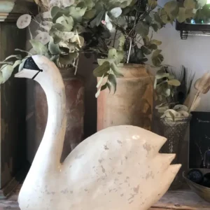 Cigno decorativo terracotta