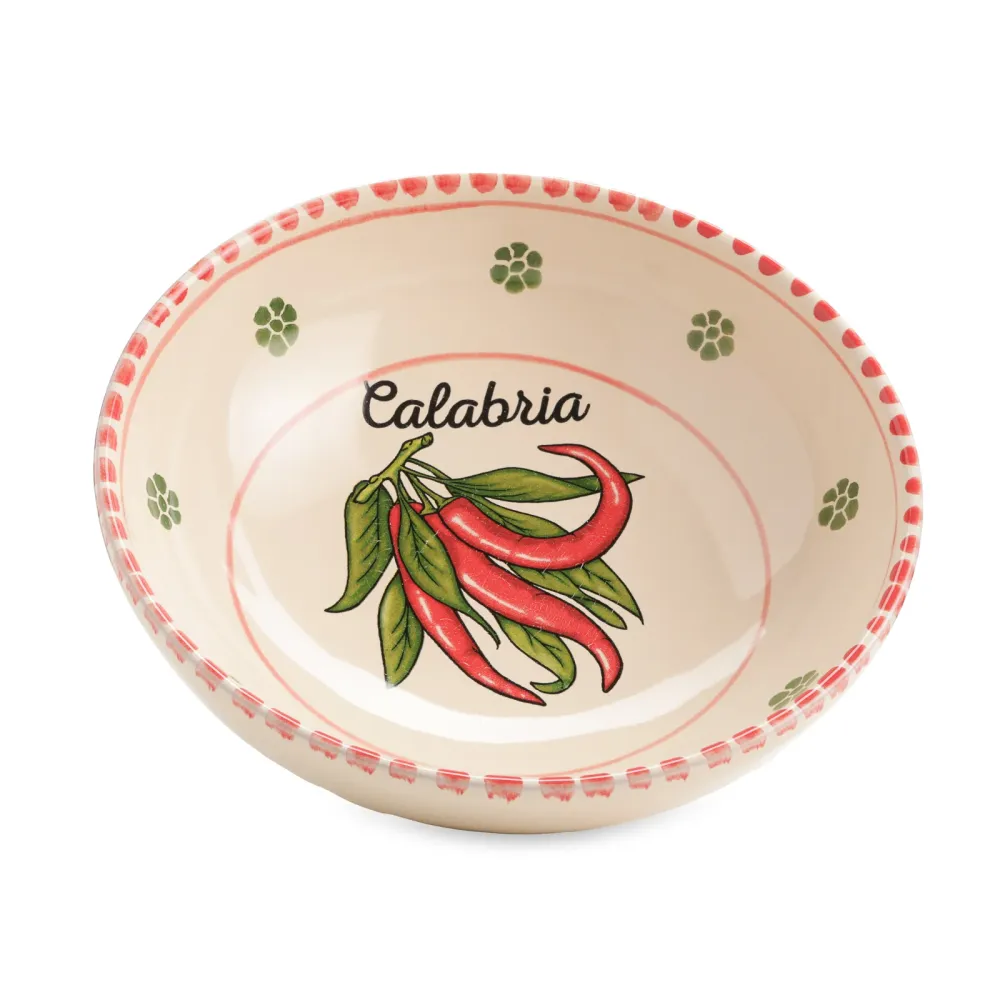 Ciotola terracotta Calabria peperoncino (19cm)
