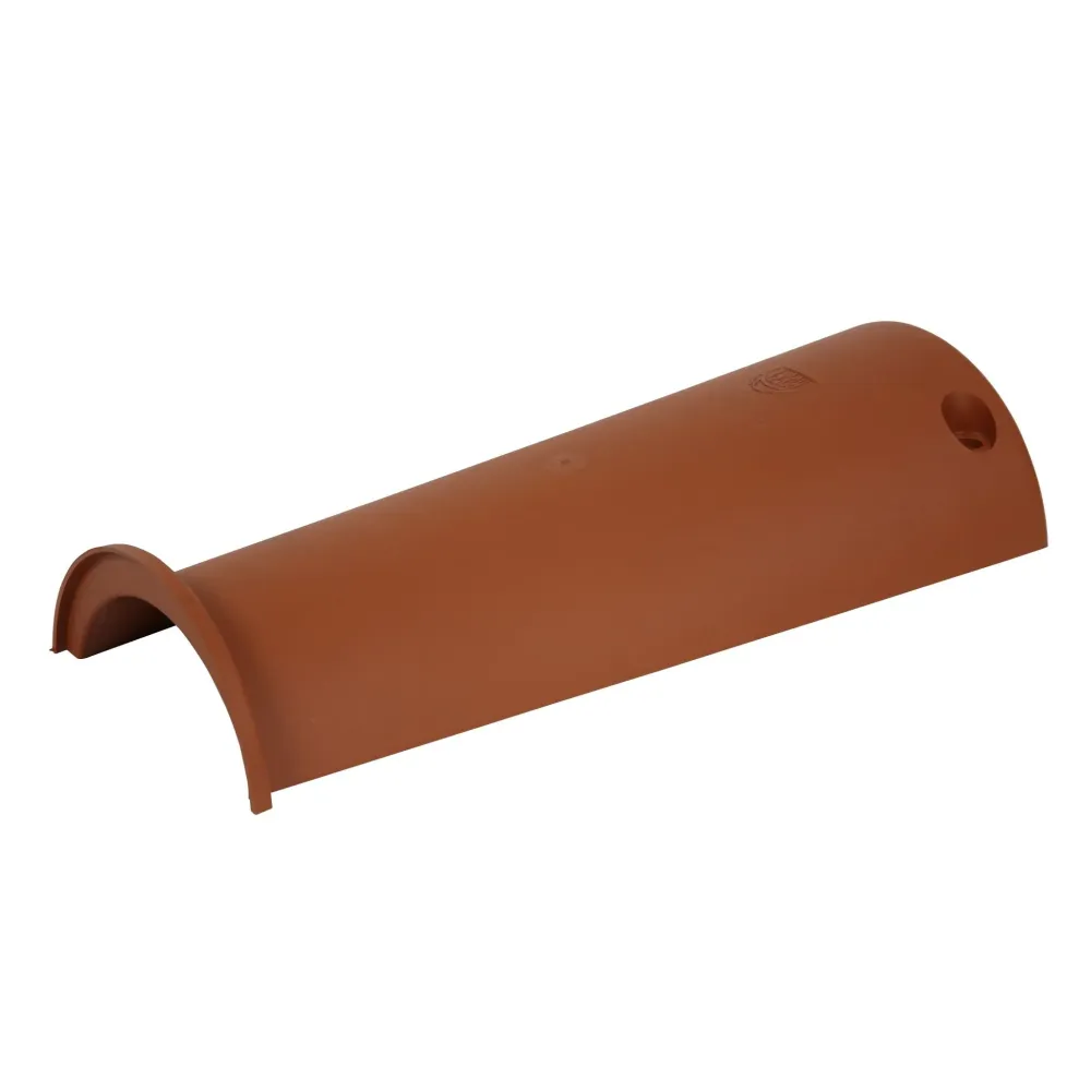 Colmo tondo tegola plastica color terracotta confezione 5 pezzi