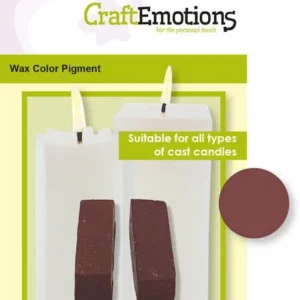 CraftEmotions - Cera Colore Pigmento - Realizzazione di candele - Terracotta