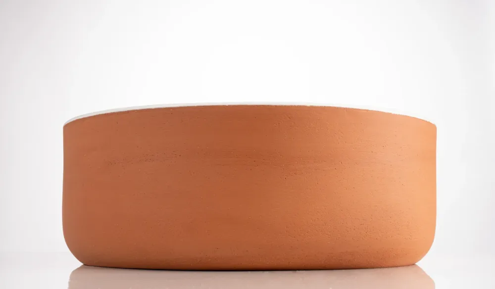 Index Red Lavabo terracotta colore Bianco Ø 42