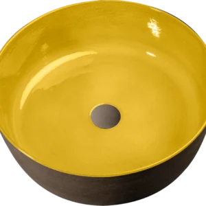 Index Tinta Lavabo terracotta colore Giallo Ø 42