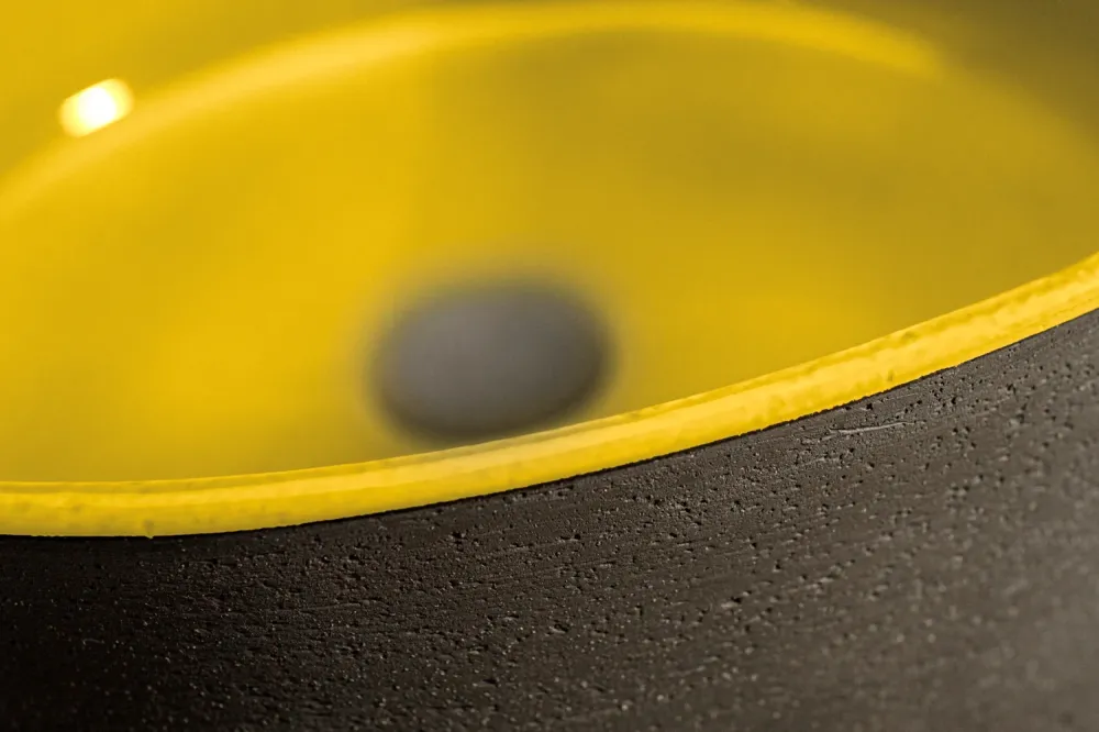Index Tinta Lavabo terracotta colore Giallo Ø 42