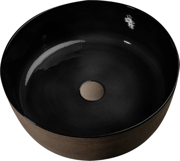Index Tinta Lavabo terracotta colore Nero Ø 42