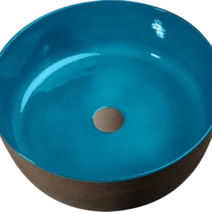 Index Tinta Lavabo terracotta colore Turchese Ø 42
