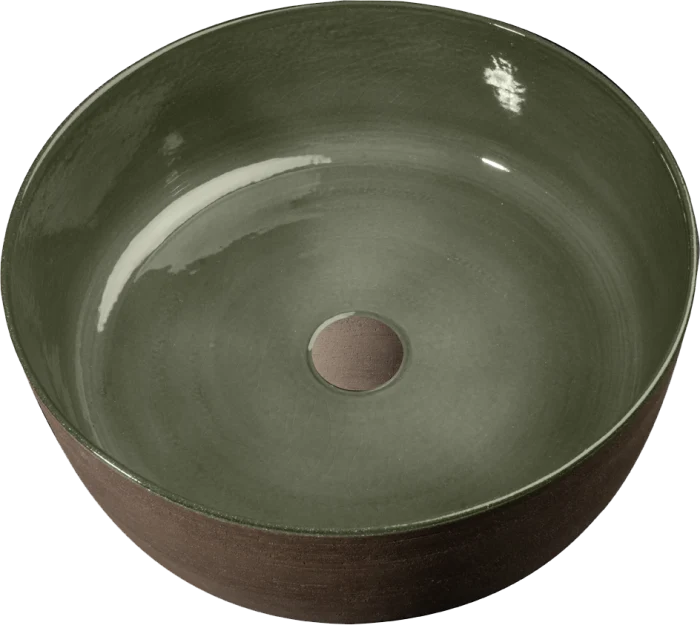 Index Tinta Lavabo terracotta colore Verde Ø 42