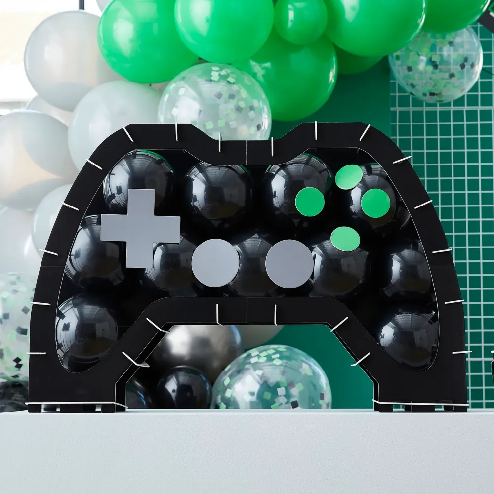 Kit di supporto per mosaico di palloncini forma di controller Game On, fai da te, 35 palloncini