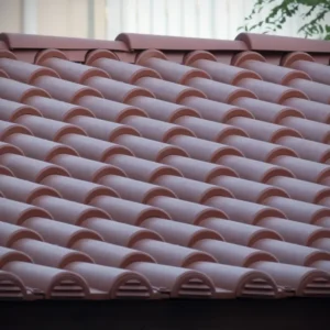 Listello chiudi colmo tondo tegola plastica color terracotta confezione 4 pz