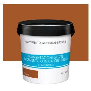 MAX MAYER RIVESTIMENTO IMPERMEABILE TERRACOTTA, PER PAVIMENTI O CALCESTRUZZO 4L