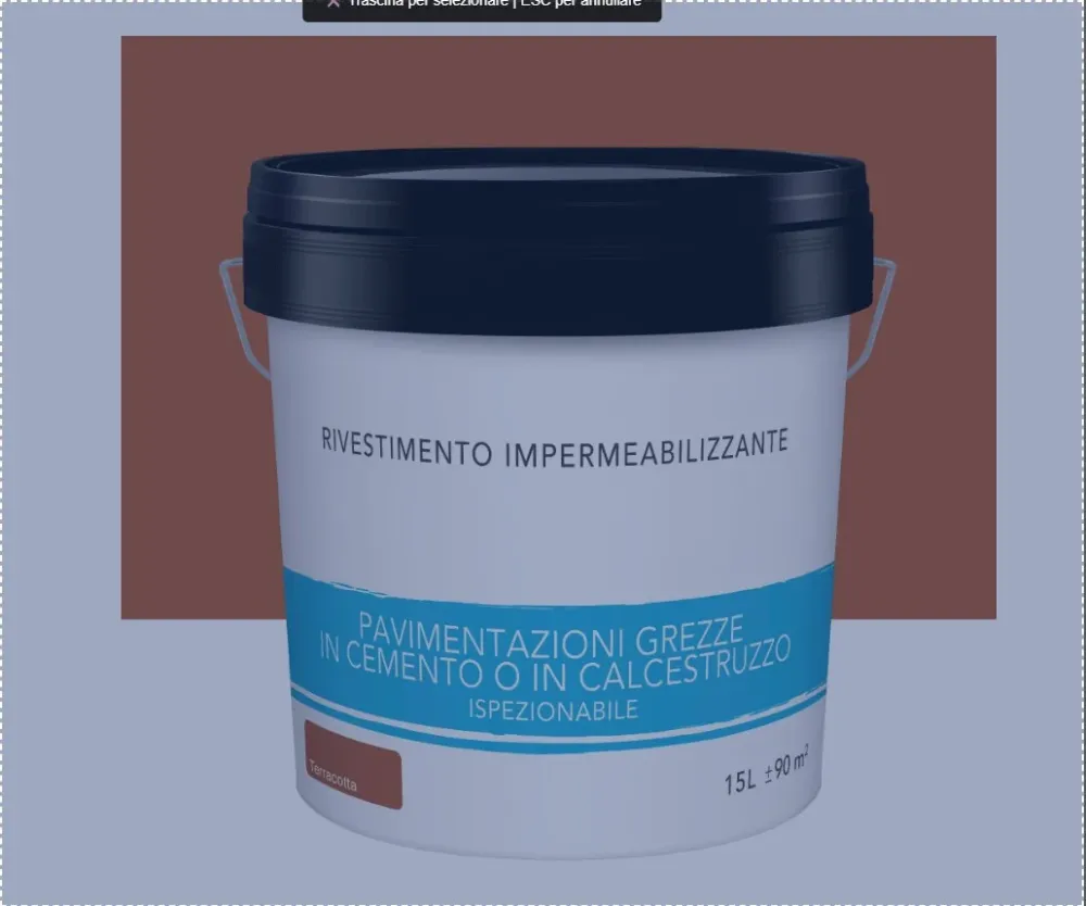 MAX MAYER RIVESTIMENTO IMPERMEABILE TERRACOTTA, PER PAVIMENTI O CALCESTRUZZO 15L