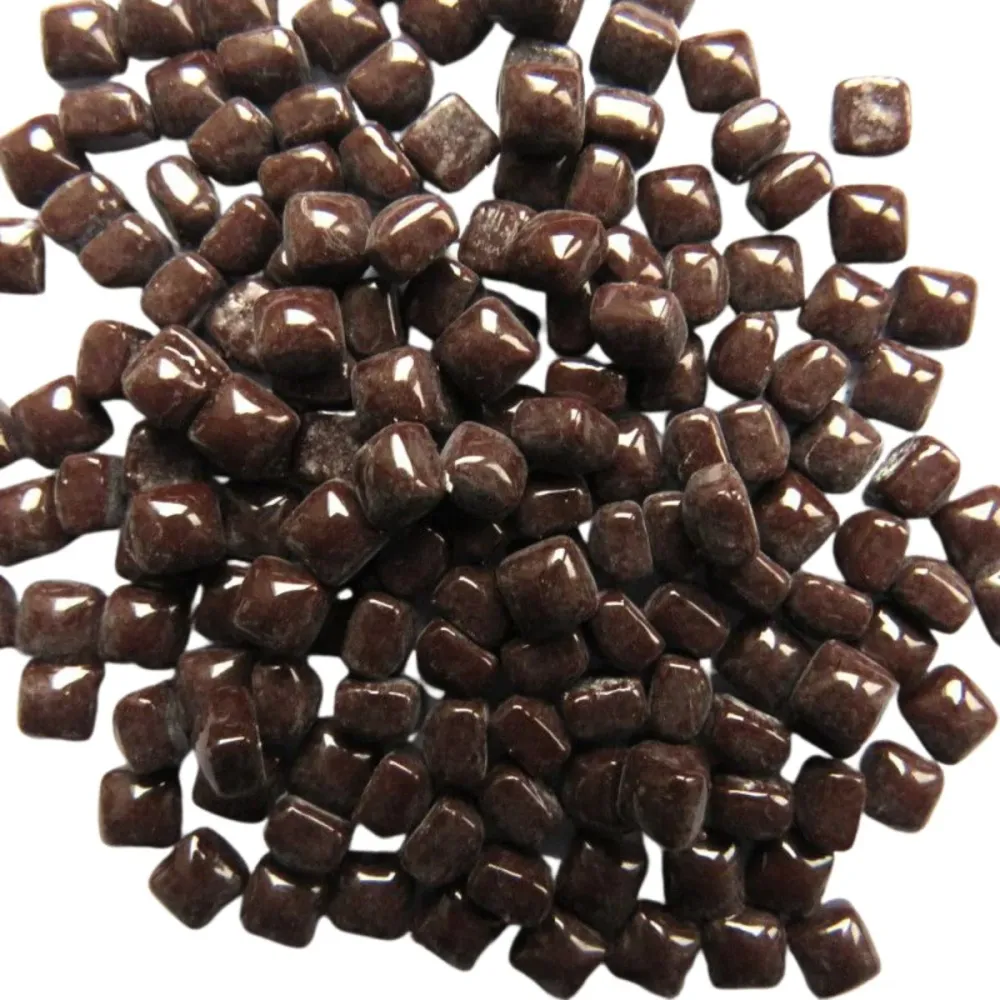 Micro Mosaico di Vetro 4,8mm Cioccolato Scuro