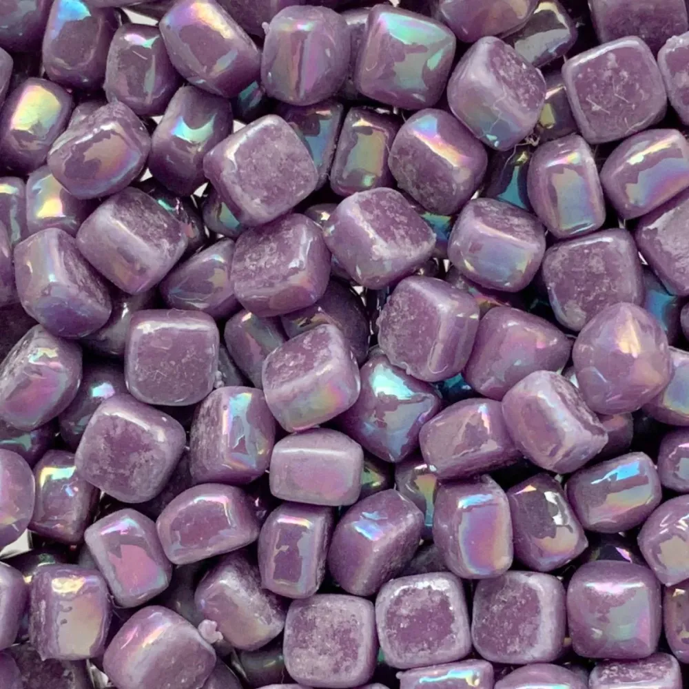 Micro Mosaico di Vetro 4,8mm Madreperla Magenta