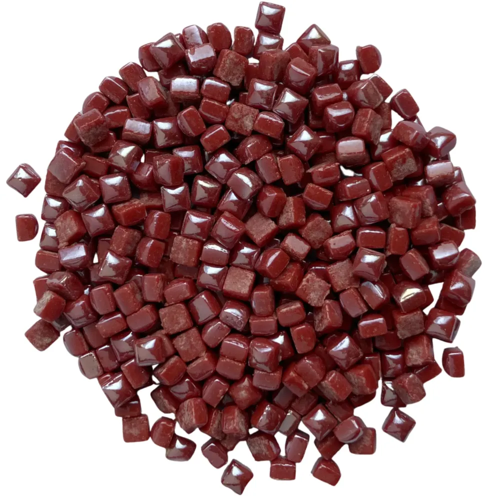 Micro Mosaico di Vetro 4,8mm Madreperla Rosso Sangue