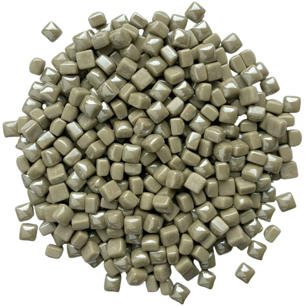 Micro Mosaico di Vetro 4,8mm Madreperla Verde Oliva