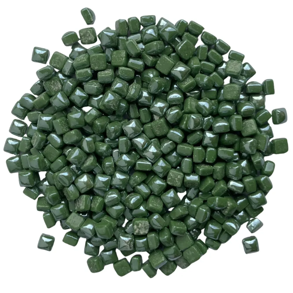 Micro Mosaico di Vetro 4,8mm Madreperla Verde Invernale