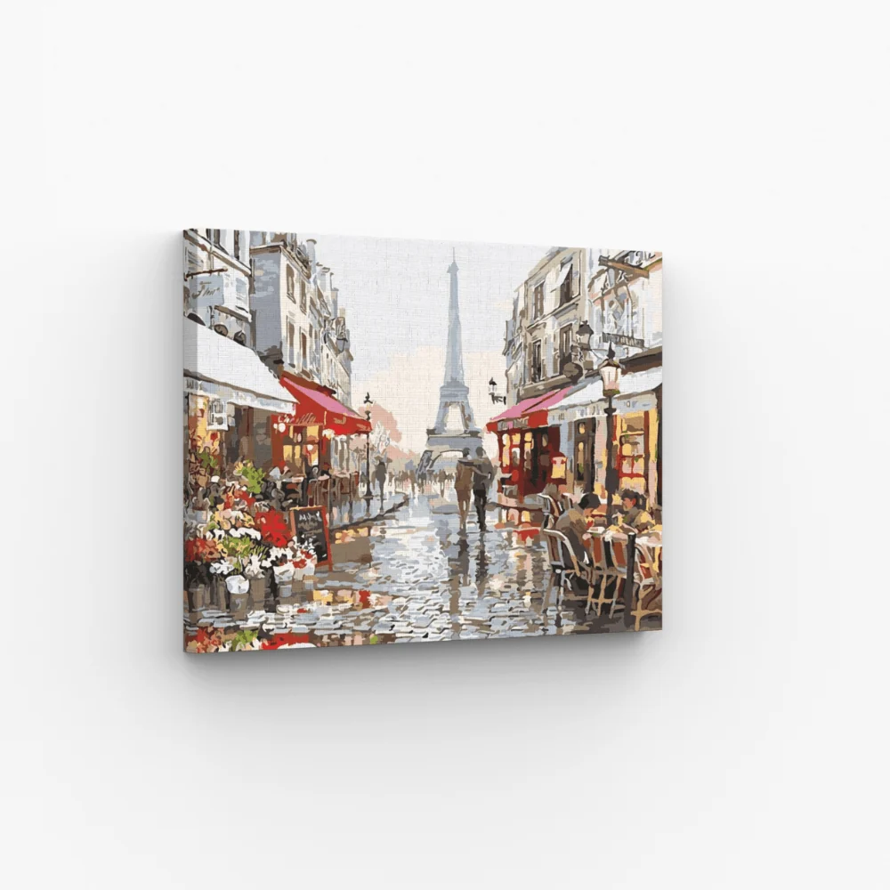 Parigi, bistrot con la Torre Eiffel
