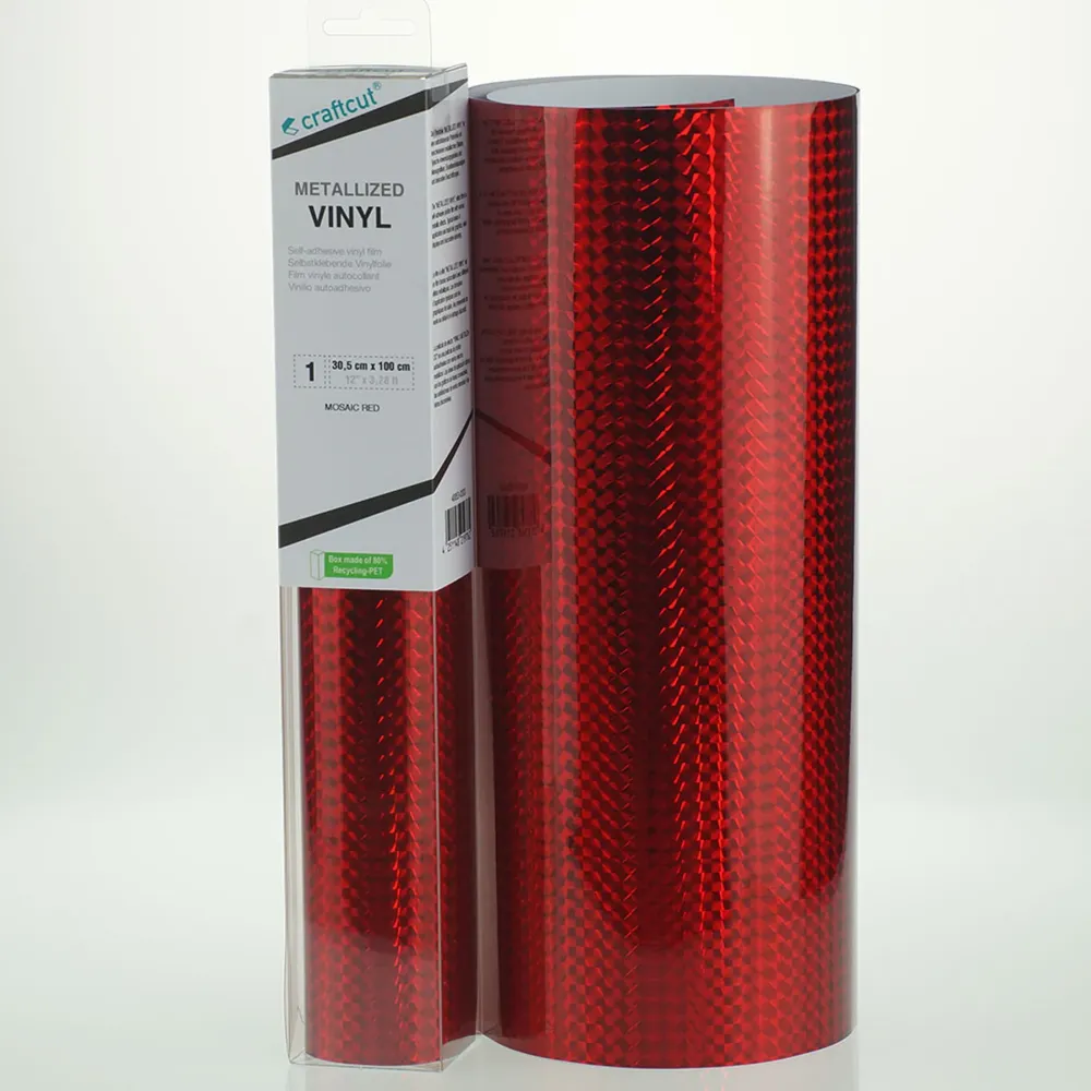 Pellicola vinilica con effetto craftcut® - Rosso mosaico