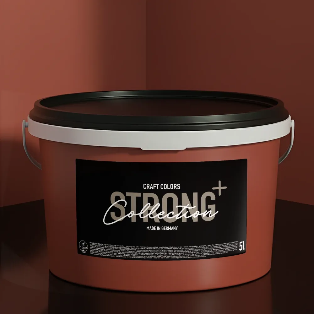 Pittura Murale Rosso Terracotta No. 460 opaca | Strong+ Classe di abrasione umido 1 (5L)