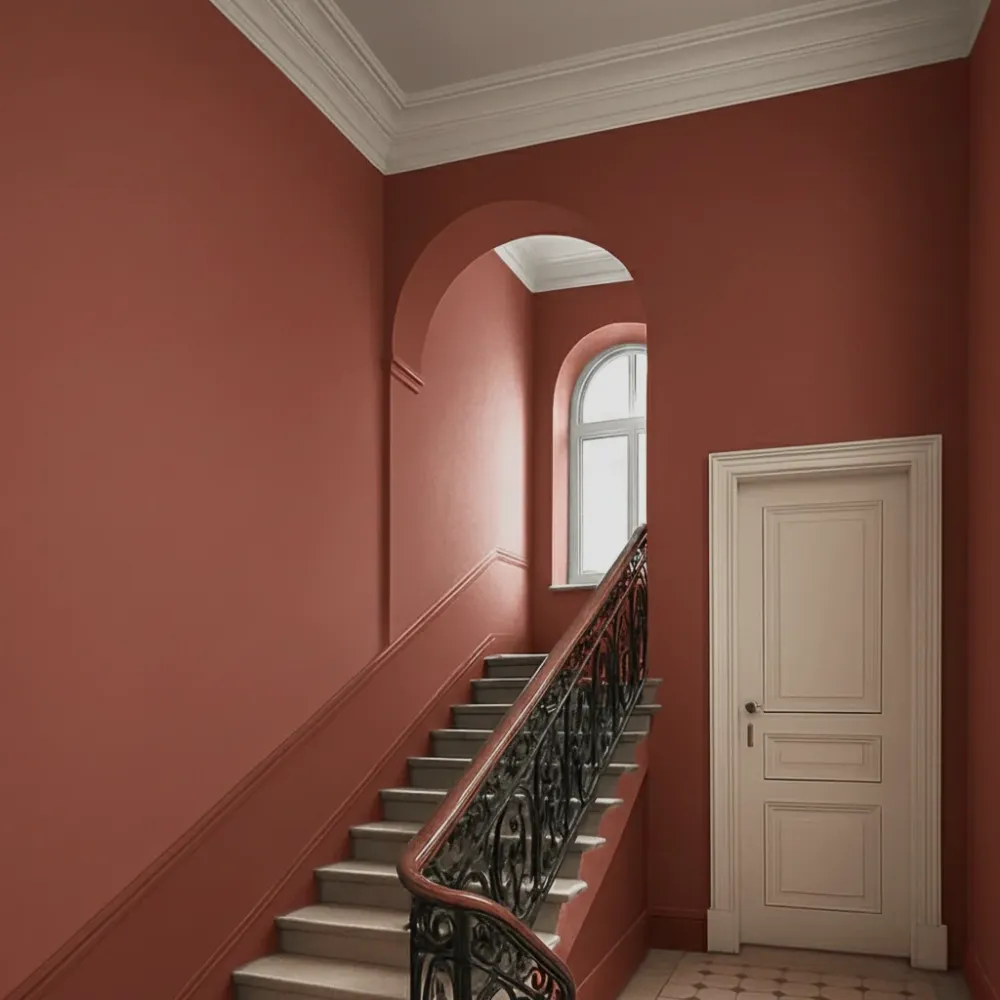 Pittura Murale Rosso Terracotta No. 460 opaca | Strong+ Classe di abrasione umido 1 (5L)