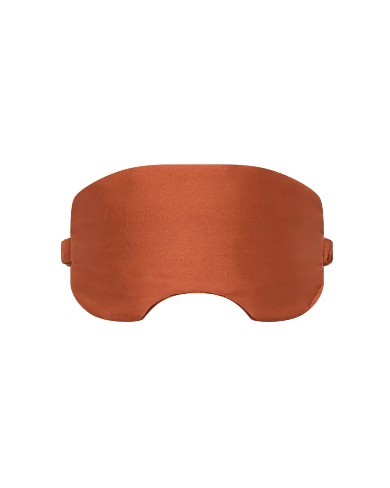 Saskia Mascherina per gli Occhi Raso Luxe Terracotta